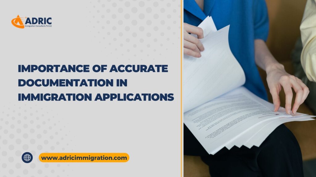 The Importance of Accurate Documentation in Immigration Application